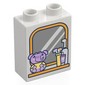 Duplo Brick 1 x 2 x 2 with Bottom Tube, Mirror, Toothbrush, Duplo Elephant Print