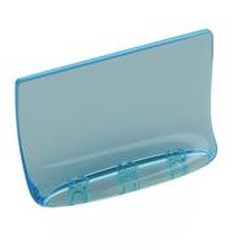 LEGO part 8012 Panel 1 x 4 x 2, No Studs in Transparent Light Blue/ Trans-Light Blue