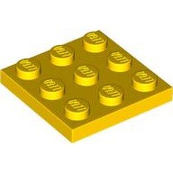 LEGO part 11212 Plate 3 x 3 in Bright Yellow/ Yellow