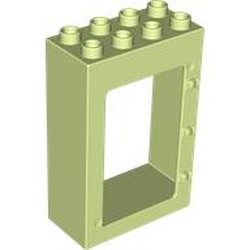 LEGO part 92094 Duplo Door Frame 2 x 4 x 5 in Spring Yellowish Green/ Yellowish Green