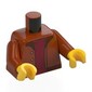 Torso, Jacket, Nougat Collar, Dark Red Shirt print, Dark Orange Arms, Yellow Hands
