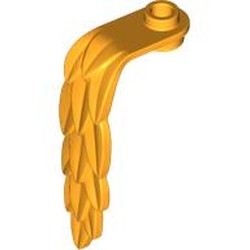 LEGO part 7741 Plant, Leaf Weeping Willow in Flame Yellowish Orange/ Bright Light Orange