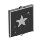 Glass for Window 1 x 2 x 2 Flat with Stars on Black Background print