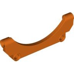 LEGO part 6618 Technic Panel Car Mudguard Arched 9 x 1 x 3 in Reddish Orange