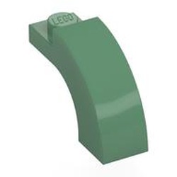 LEGO part 5843 Brick Arch 1 x 3 x 1 2/3 Curved Top in Sand Green