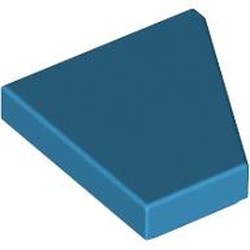 LEGO part 7828 Wedge Tile 2 x 2 Left in Dark Azure