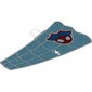 Sail with Webbings on Bright Light Blue Background, Spider-Man with Bicorn print