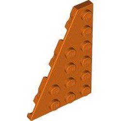 LEGO part 48208 Wedge Plate 6 x 4 Left in Reddish Orange