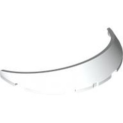 LEGO part 7207 Wheel Arch, Mudguard 8 x 4 x 1 in White