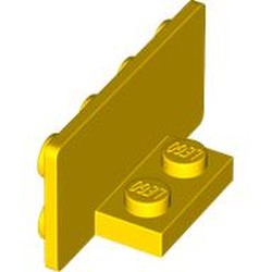 LEGO part 7452 Bracket 1 x 2 - 2 x 4 Inverted in Bright Yellow/ Yellow