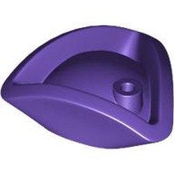 LEGO part 2544 Hat Pirate Tricorne / Triangle in Medium Lilac/ Dark Purple