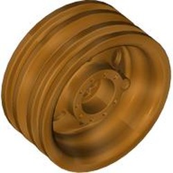 LEGO part 56904 Wheel 30 x 14 in Gold Laquered/ Metallic Gold