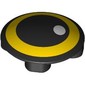 Plate Round 2 x 2 with Rounded Bottom [Boat Stud] with Eye, Yellow Iris, White Pupil print