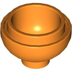 LEGO part 15395 Brick Round 2 x 2 Dome Bottom [Open Stud] in Bright Orange/ Orange