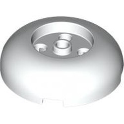 LEGO part 79850 Brick Round 4 x 4 Dome Top with Round 2 x 2 Recessed, 4 Studs in White