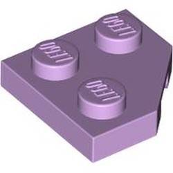 LEGO part 26601 Wedge Plate 2 x 2 Cut Corner in Lavender