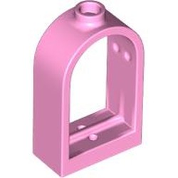 LEGO part 30044 Window 1 x 2 x 2 2/3 with Rounded Top in Light Purple/ Bright Pink