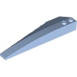 LEGO part 50956 Wedge Curved 10 x 3 Right in Light Royal Blue/ Bright Light Blue