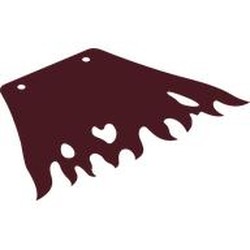 LEGO part 116135 Large Figure Cape, Tattered, 2 Holes in Dark Red