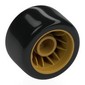 Wheel Rim 24 x 14.9 Wide with Black Slick Tyre