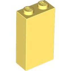 LEGO part 22886 Brick 1 x 2 x 3 with Bottom Stud Holder in Cool Yellow/ Bright Light Yellow