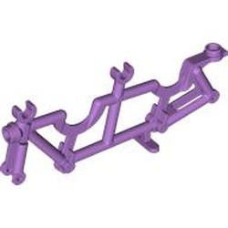 LEGO part 7575 Bicycle Frame Tandem, Clip for Handle Bars in Medium Lavender