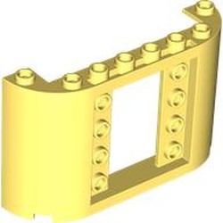 LEGO part 7323 Panel 2 x 8 x 4 with Curved Sides in Cool Yellow/ Bright Light Yellow