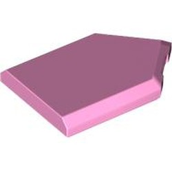 LEGO part 22385 Tile Special 2 x 3 Pentagonal in Light Purple/ Bright Pink