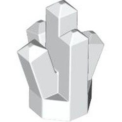 LEGO part 30385 Rock 1 x 1 Crystal 5 Point in White