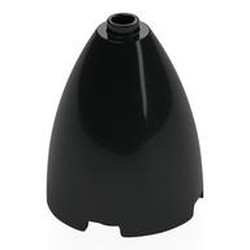 LEGO part 1744 Cone 3 x 3 x 3 (Elliptic Paraboloid) with Internal Axle Hole in Black