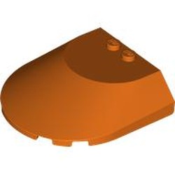 LEGO part 3383 Windscreen 6 x 6 x 1 1/3 in Reddish Orange