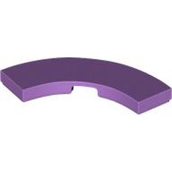 LEGO part 79393 Tile 3 x 3 Curved, Macaroni in Medium Lavender