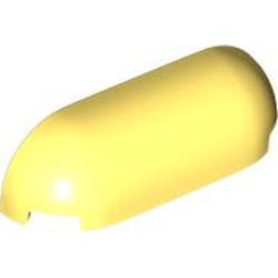 LEGO part 4045 Brick Curved 1 x 4 x 1 Rounded Ends in Cool Yellow/ Bright Light Yellow