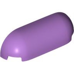 LEGO part 4045 Brick Curved 1 x 4 x 1 Rounded Ends in Medium Lavender