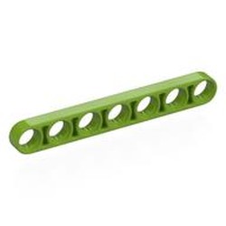 LEGO part 32065 Technic Beam 1 x 7 Thin in Bright Yellowish Green/ Lime