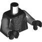 Torso, Cloak, Belt, Silver Shirt print, Dark Bluish Gray Arms, Black Hands