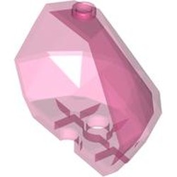 LEGO part 7591 Rock, Crystal 5 x 2 1/2 x 2 1/3 in Transparent Medium Reddish Violet/ Trans-Dark Pink