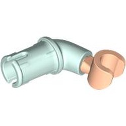 LEGO part 67906c04 Arm, with Pin, Light Nougat Hand in Aqua/ Light Aqua