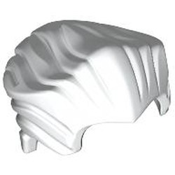 LEGO part 64798 Hair Swept Back with Widow's Peak [Plain] in White
