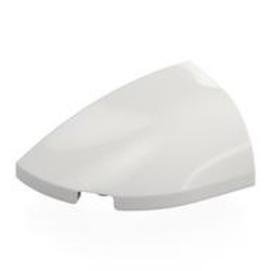 LEGO part 6822 Slope Curved 3 x 2 Beveled with Stud Notch Left in White