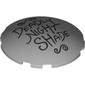 Brick Round Curved 6 x 6 x 1 with Black 'DEADLY NIGHT SHADE' print