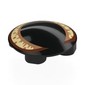 Plate Round 2 x 2 with Rounded Bottom with Tan/Nougat/Reddish Brown Cat Eye print