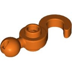 LEGO part 30395 Hook with Towball in Reddish Orange
