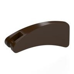LEGO part 7511 Animal Body Part, Fin 2 x4 with Handle in Dark Brown