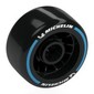 Wheel Rim 24 x 13.4 with Black Slick Tyre with White 'MICHELIN', Dark Azure Stripe print