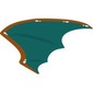 Wing, Left, with Dark Turquoise Inside