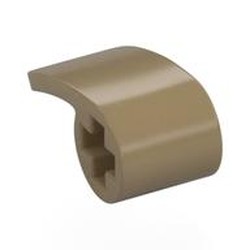 LEGO part 89679 Technic Panel Fairing 2 x 1 x 1 in Sand Yellow/ Dark Tan