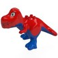 Duplo Dinosaur Tyrannosaurus Rex with White Eyes, Black Webbing, Blue Underside print
