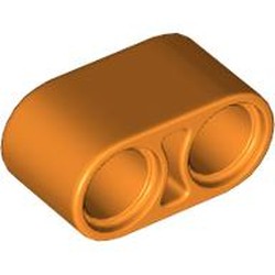 LEGO part 43857 Technic Beam 1 x 2 Thick in Bright Orange/ Orange