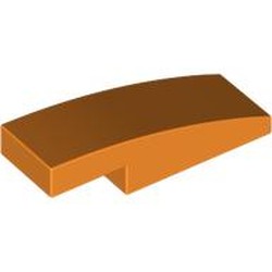 LEGO part 7302 Slope Curved 3 x 1 x 2/3 in Bright Orange/ Orange